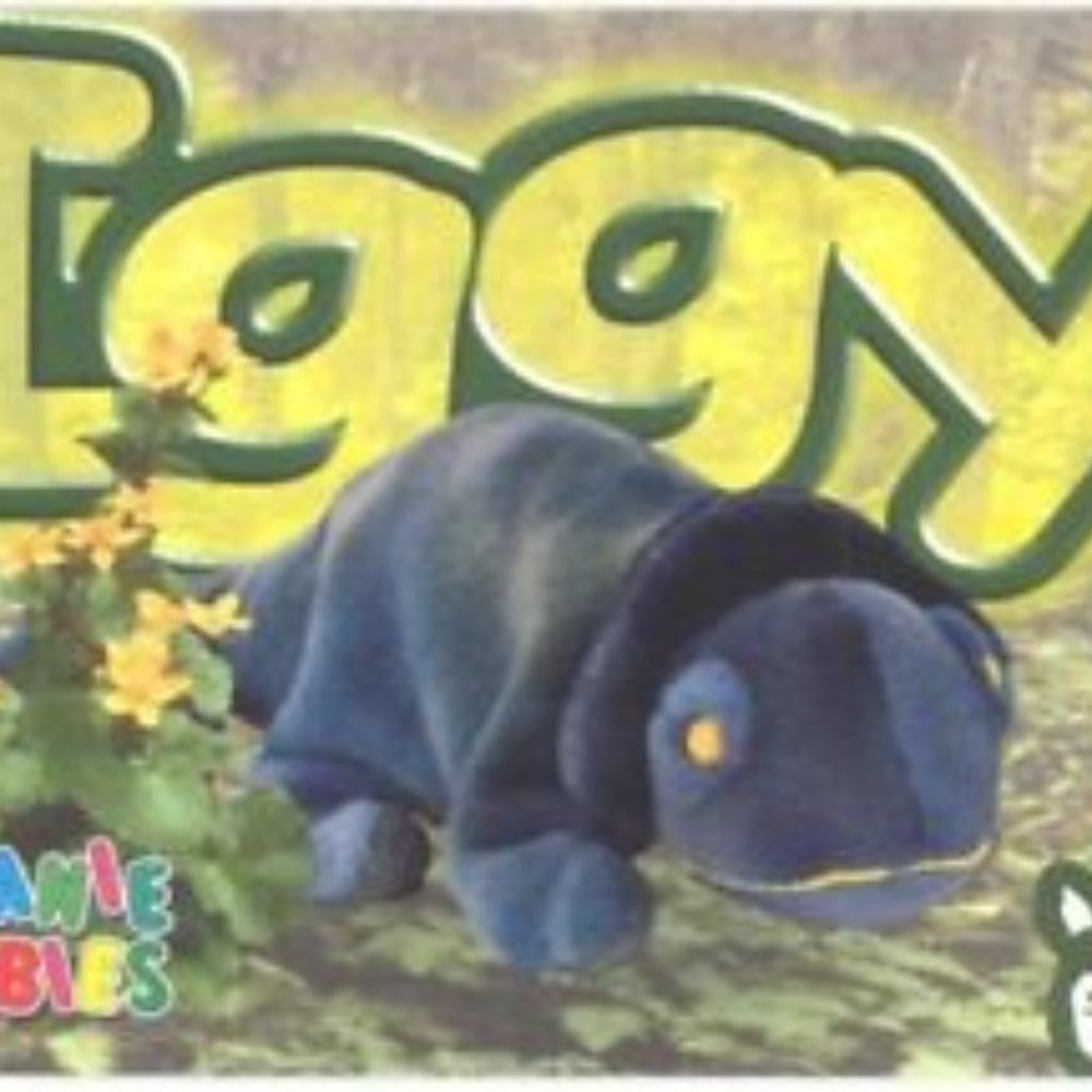 RARE!!! TY Beanie Babies Collection "Iggy the Iguana" with "Rainbow" Error Tag
